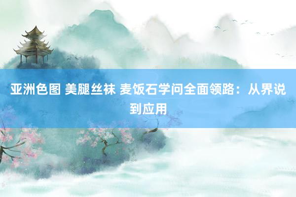 亚洲色图 美腿丝袜 麦饭石学问全面领路：从界说到应用