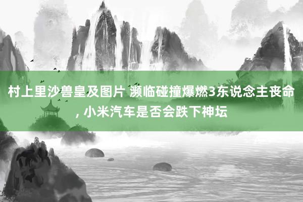 村上里沙兽皇及图片 濒临碰撞爆燃3东说念主丧命, 小米汽车是否会跌下神坛